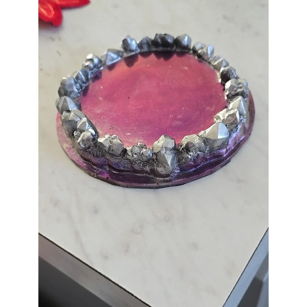 Handmade Resin Coaster Trinket Dish Coin Holder Jewelry Dish Decoration Gift 632